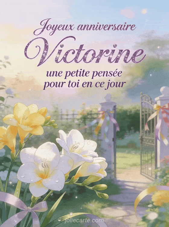 Joyeux anniversaire Victorine - Joyeux anniversaire victorine gif anime