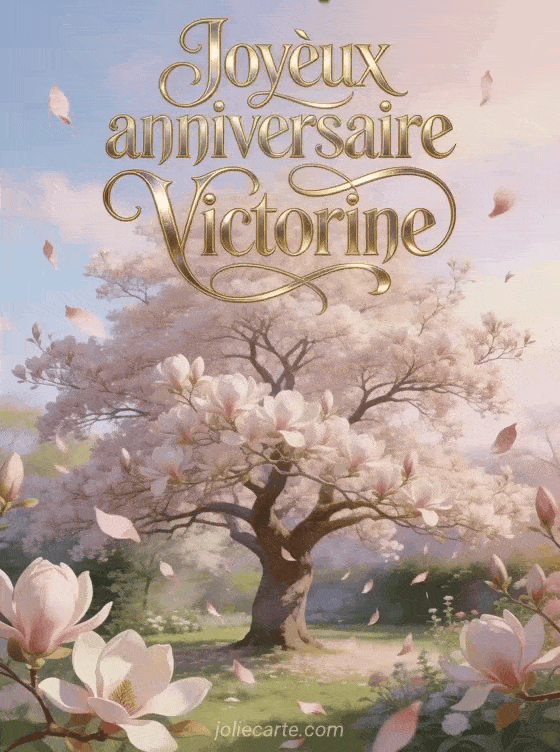 Joyeux anniversaire Victorine - Carte joyeux anniversaire victorine