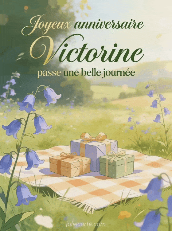 Joyeux anniversaire Victorine - Carte joyeux anniversaire victorine gratuite