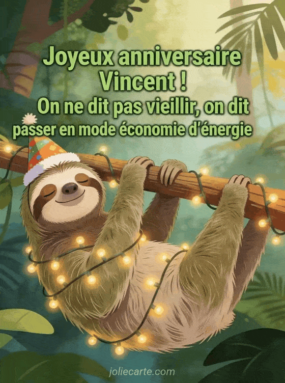 Joyeux anniversaire Vincent - Vincent humour