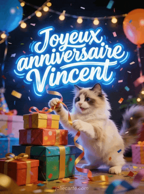 Joyeux anniversaire Vincent - Joyeux anniversaire vincent gif