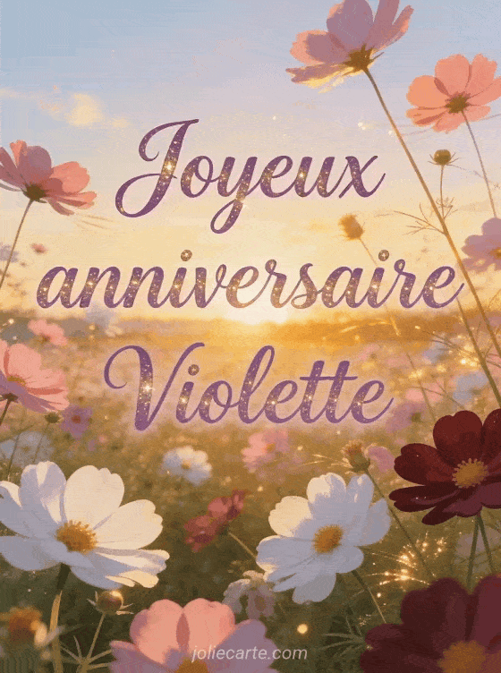 Joyeux anniversaire Violette - Joyeux anniversaire violette image