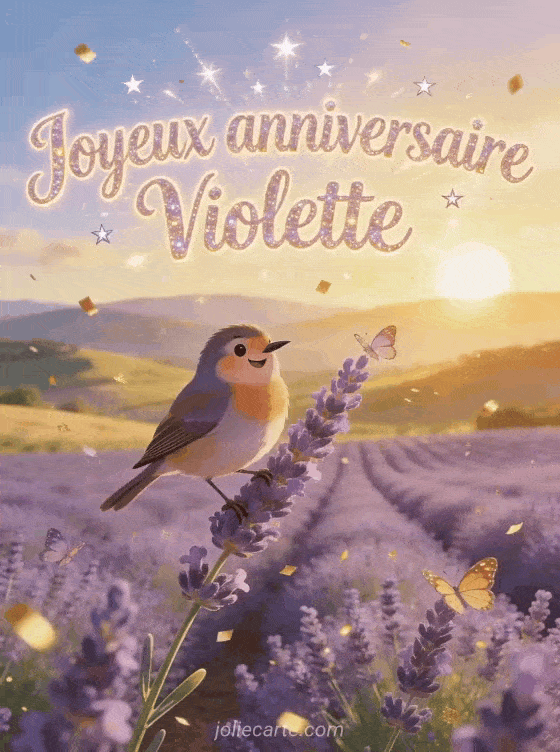 Joyeux anniversaire Violette - Joyeux anniversaire violette gif anime