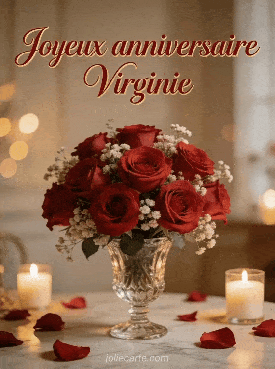 Joyeux anniversaire Virginie - Joyeux anniversaire virginie fleurs