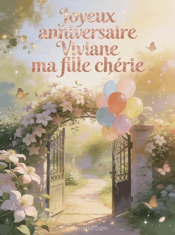 Joyeux anniversaire Viviane - Joyeux anniversaire viviane ma fille