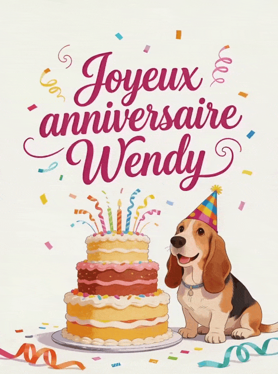 Joyeux anniversaire Wendy - Joyeux anniversaire wendy gif