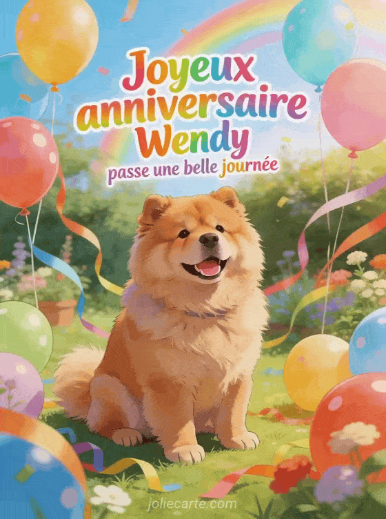 Joyeux anniversaire Wendy - Joyeux anniversaire wendy gros bisous
