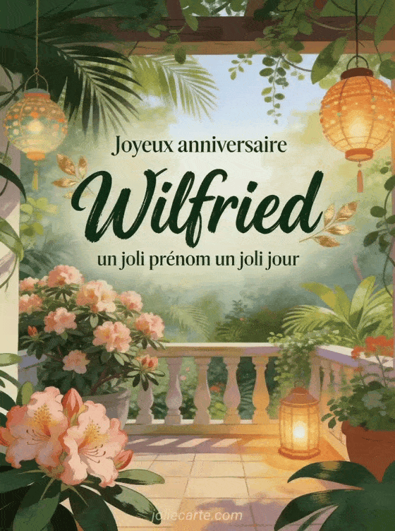 Joyeux anniversaire Wilfried - Carte joyeux anniversaire wilfried