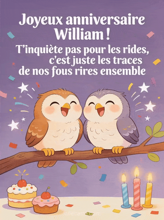 Joyeux anniversaire William - Joyeux anniversaire william rigolo