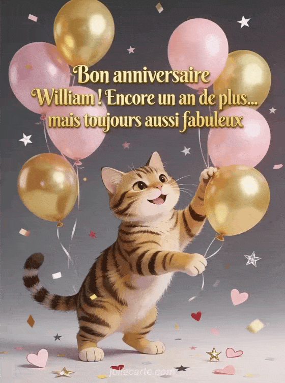 Joyeux anniversaire William - Bon anniversaire william