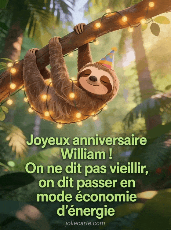 Joyeux anniversaire William - William humour