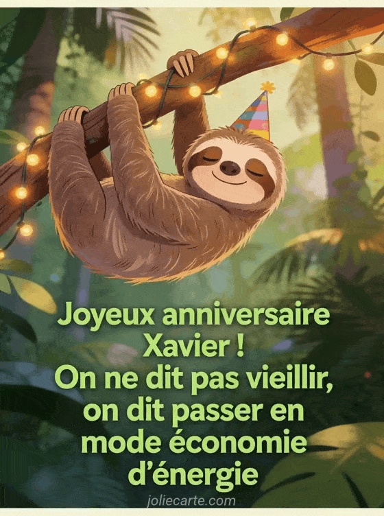 Joyeux anniversaire Xavier - Xavier humour