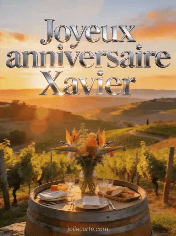 Joyeux anniversaire Xavier - Joyeux anniversaire xavier homme