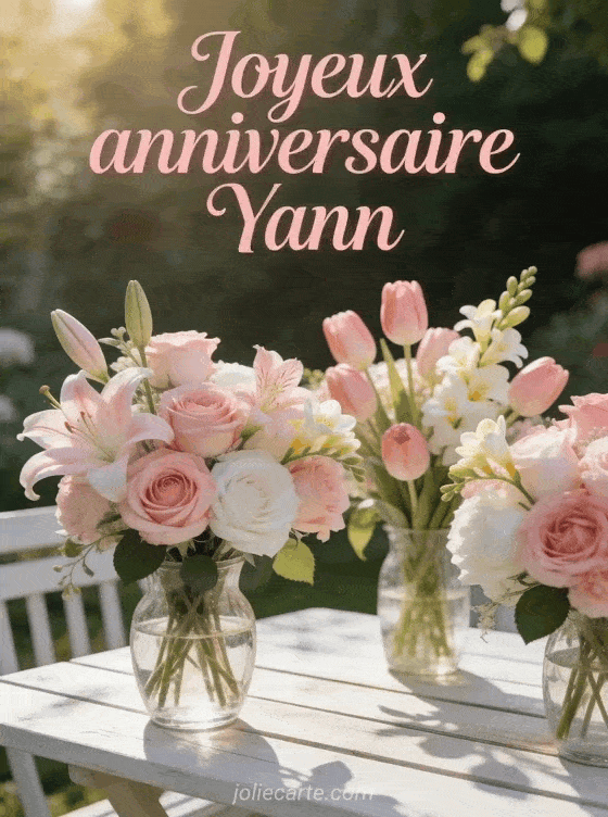Joyeux anniversaire Yann - Joyeux anniversaire yann fleurs