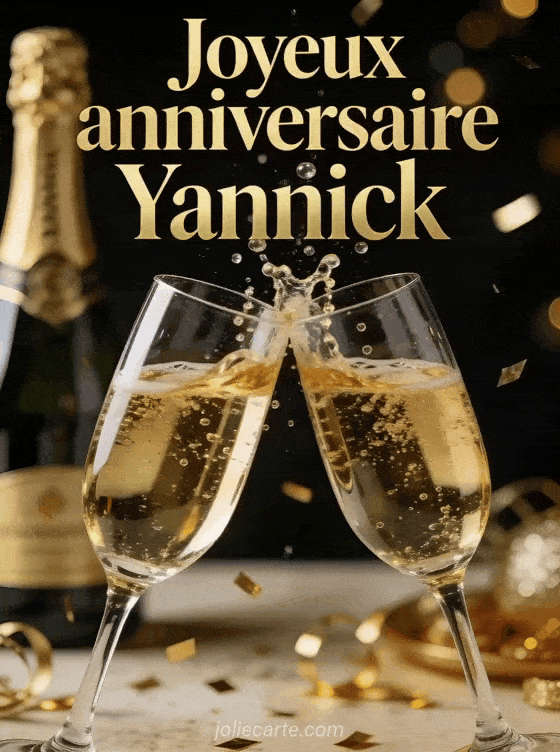 Joyeux anniversaire Yannick - Yannick champagne