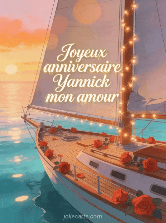 Joyeux anniversaire Yannick - Joyeux anniversaire yannick mon amour