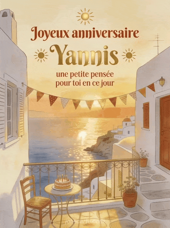 Joyeux anniversaire Yannis - Joyeux anniversaire yannis gif anime