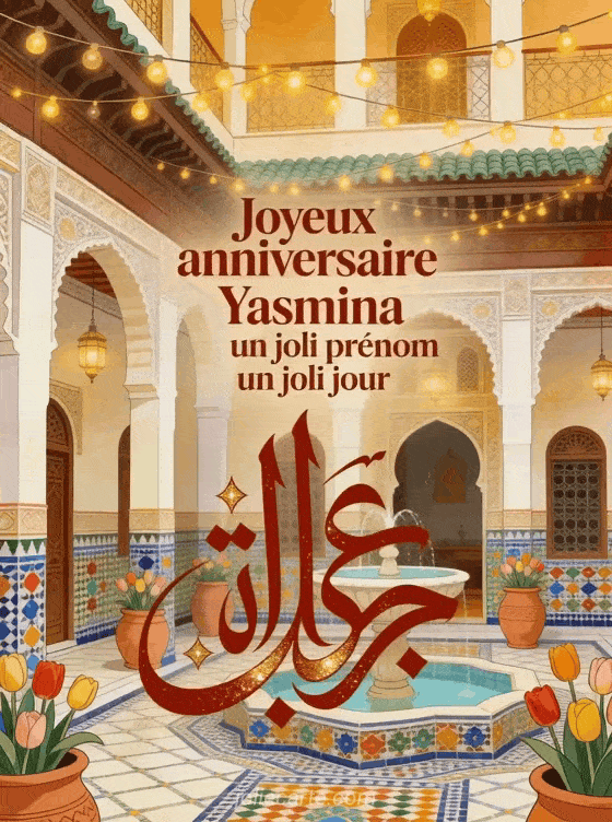 Joyeux anniversaire Yasmina - Carte joyeux anniversaire yasmina