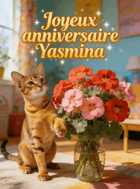 Joyeux anniversaire Yasmina - Carte joyeux anniversaire yasmina gratuite
