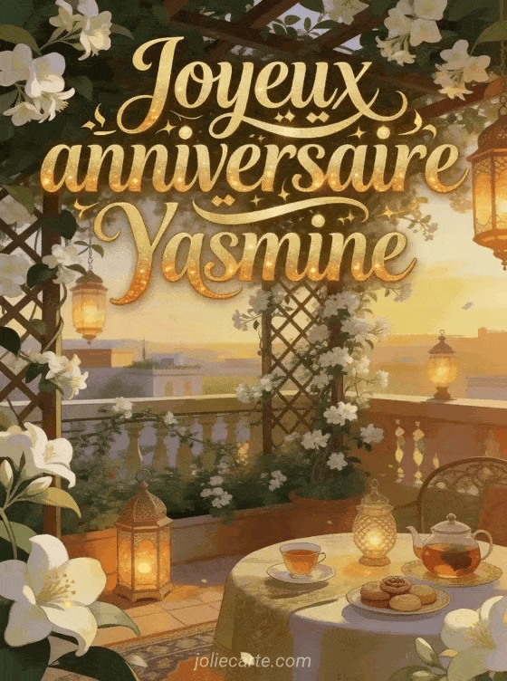 Joyeux anniversaire Yasmine - Joyeux anniversaire yasmine gif anime
