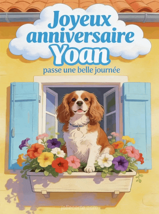 Joyeux anniversaire Yoan - Carte joyeux anniversaire yoan gratuite