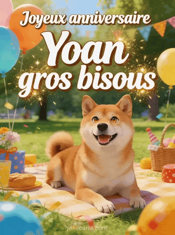 Joyeux anniversaire Yoan - Joyeux anniversaire yoan gros bisous