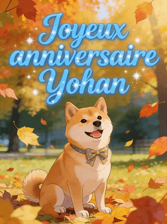 Joyeux anniversaire Yohan - Carte joyeux anniversaire yohan gratuite