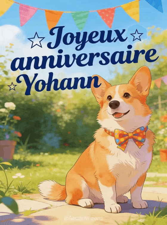 Joyeux anniversaire Yohann - Carte joyeux anniversaire yohann