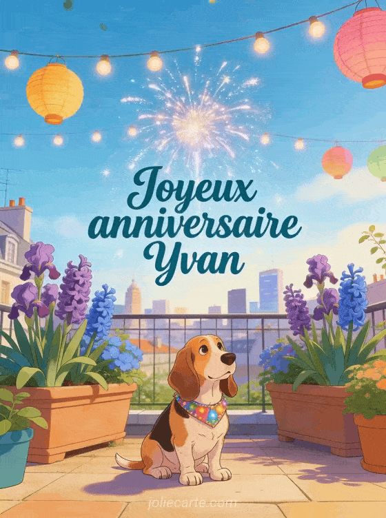 Joyeux anniversaire Yvan - Joyeux anniversaire yvan gif anime