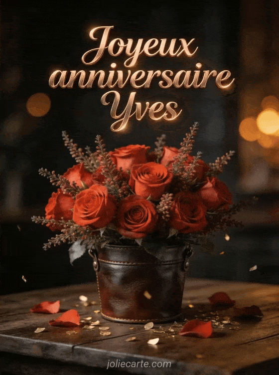 Joyeux anniversaire Yves - Joyeux anniversaire yves fleurs