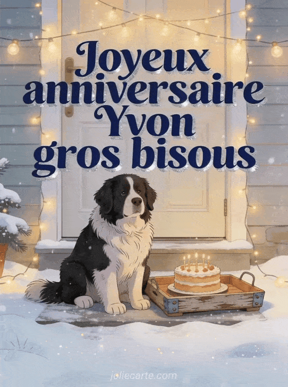 Joyeux anniversaire Yvon - Joyeux anniversaire yvon gros bisous