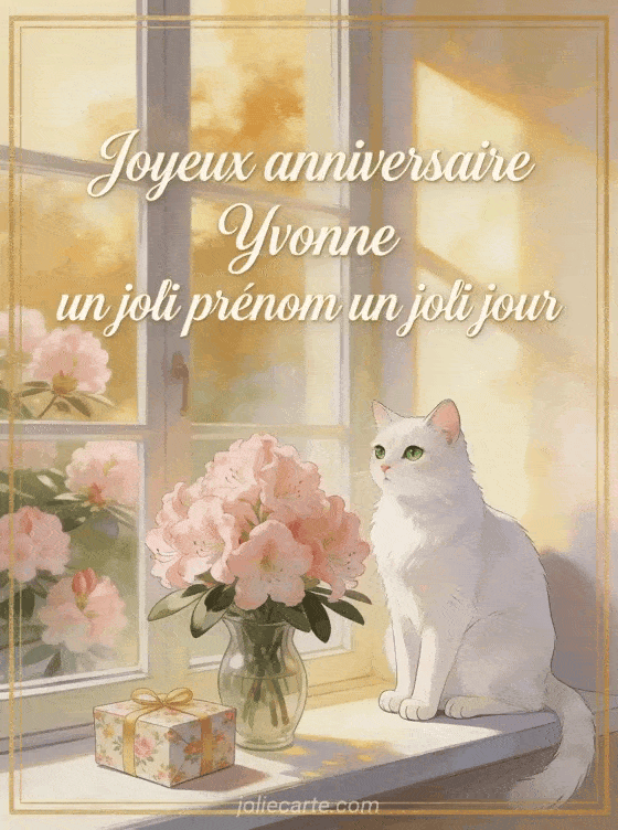 Joyeux anniversaire Yvonne - Carte joyeux anniversaire yvonne