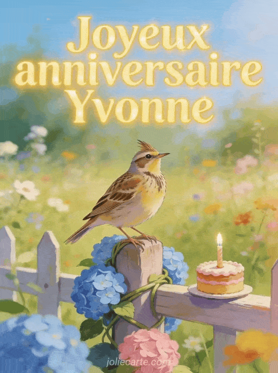 Joyeux anniversaire Yvonne - Carte joyeux anniversaire yvonne gratuite