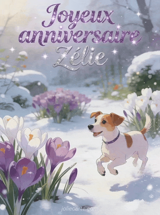Joyeux anniversaire Zélie - Carte joyeux anniversaire zelie