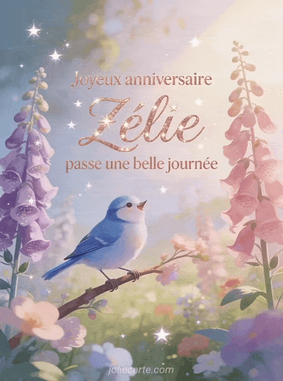 Joyeux anniversaire Zélie - Carte joyeux anniversaire zelie gratuite