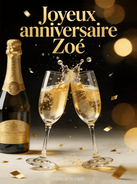 Joyeux anniversaire Zoé - Joyeux anniversaire zoe champagne